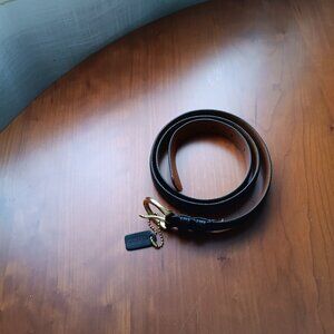 NWT Women's COACH 1-inch Black Leather Belt Size XL